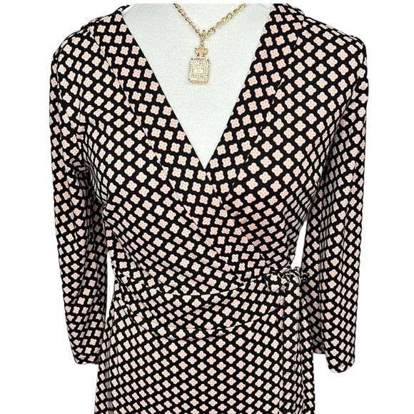 Ann Taylor Printed Wrap Dress - Picture 3 of 9